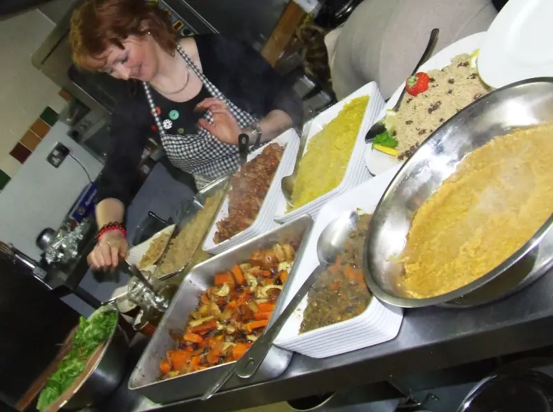 Healthy and delicious food being prepared in the kitchen.
