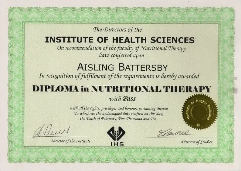 Diploma in Nutritional Therapy