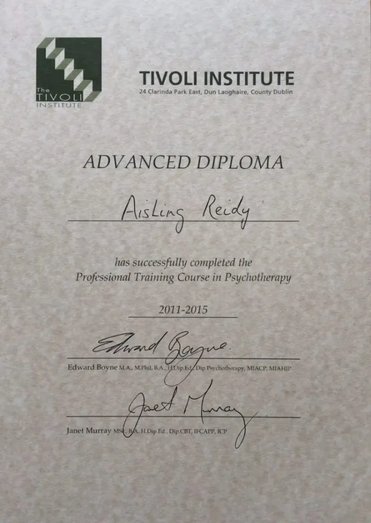 Certificate of Advanced Diploma in Psychotherapy